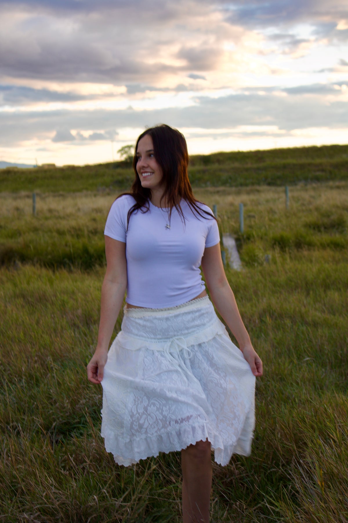 Eyelet Three Ways Skirt