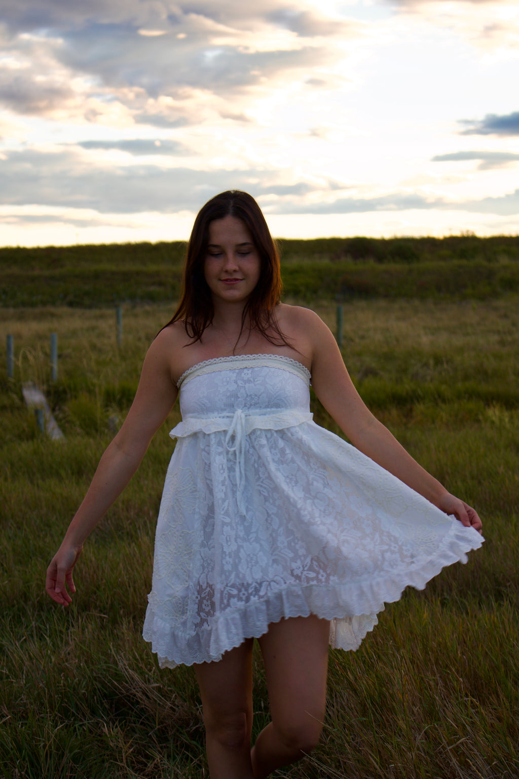 Eyelet Three Ways Skirt