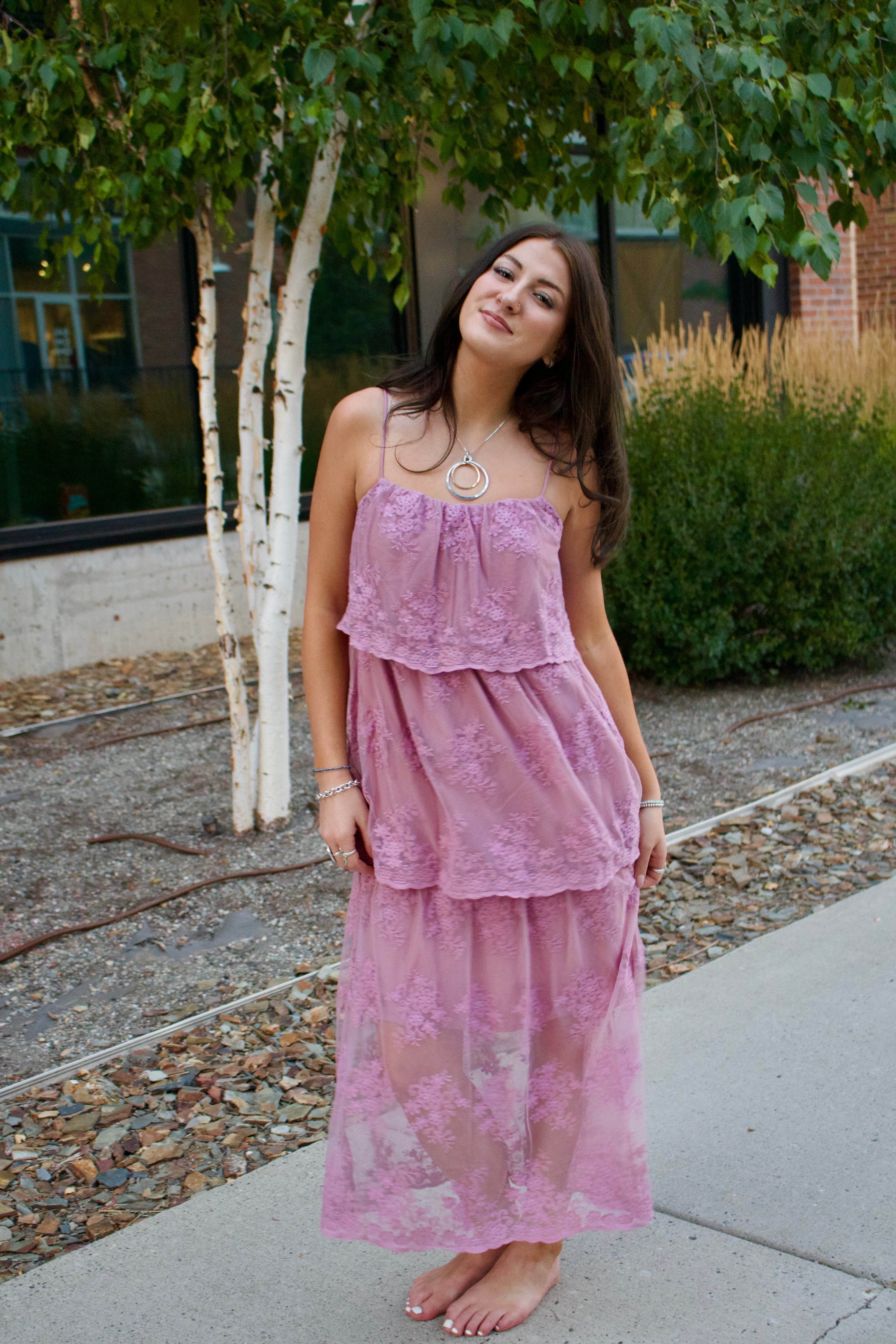 Amethyst Lace Dress