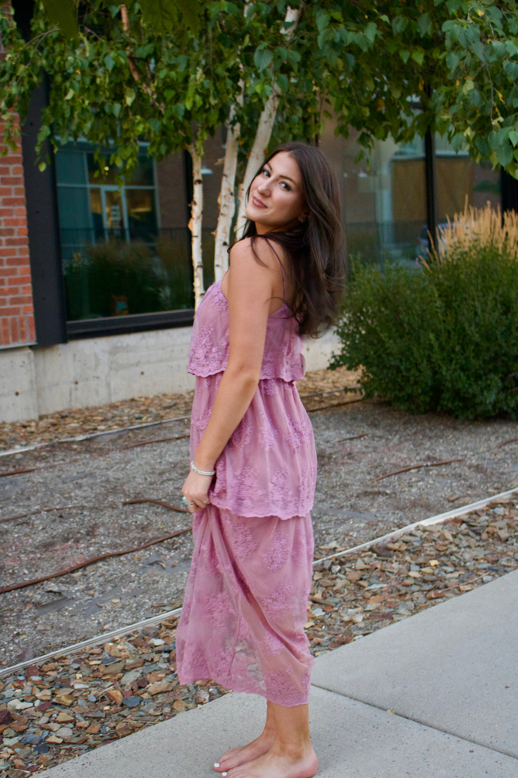 Amethyst Lace Dress