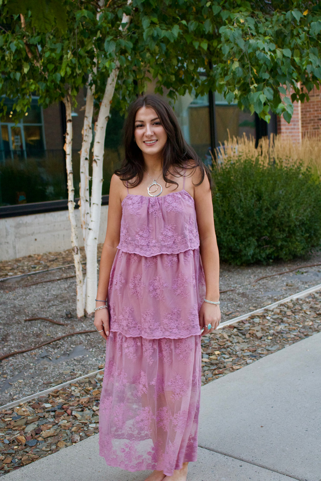 Amethyst Lace Dress