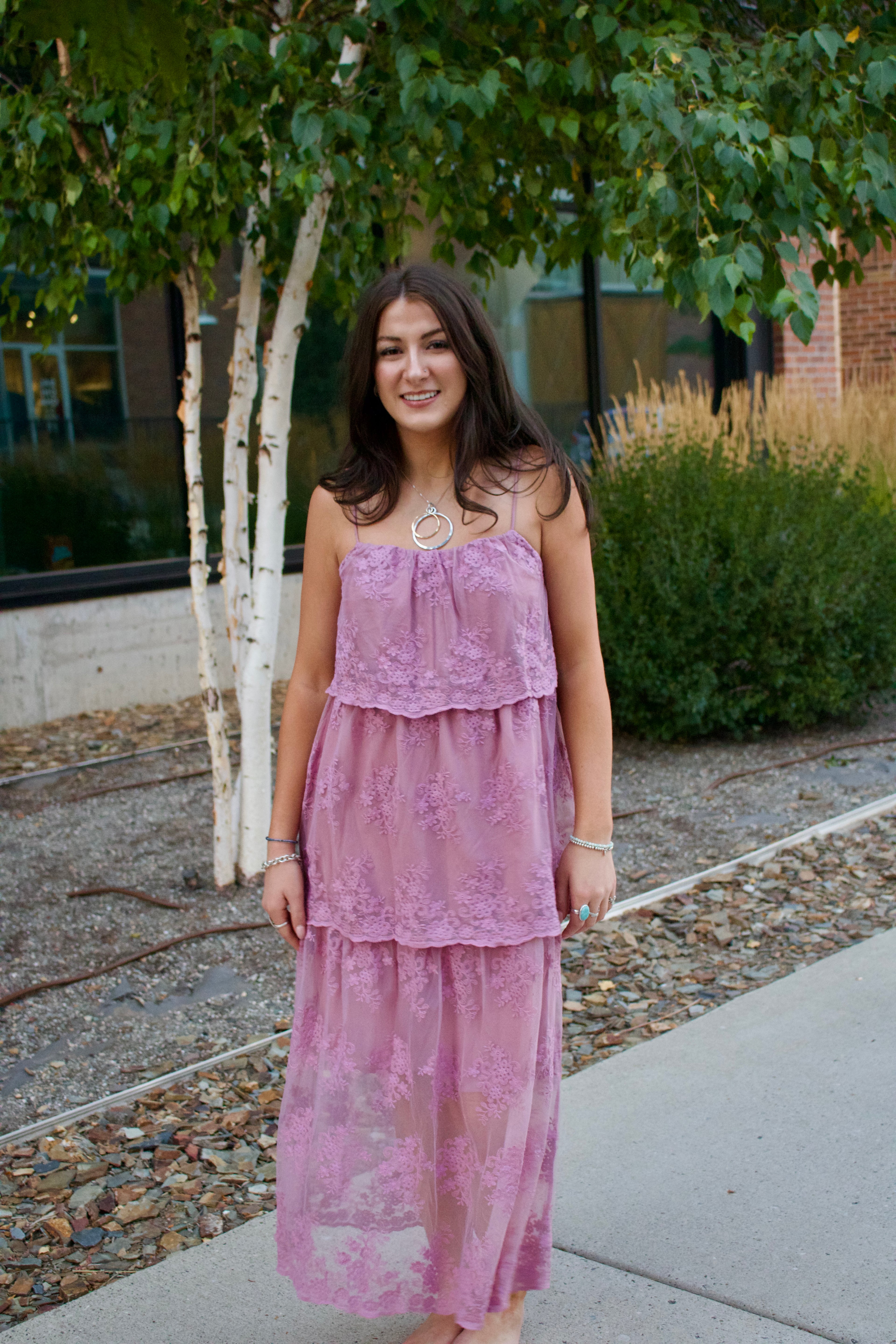 Amethyst Lace Dress