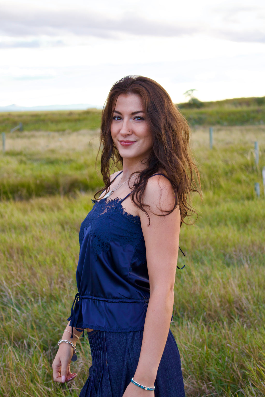 Sapphire Sweetheart Top