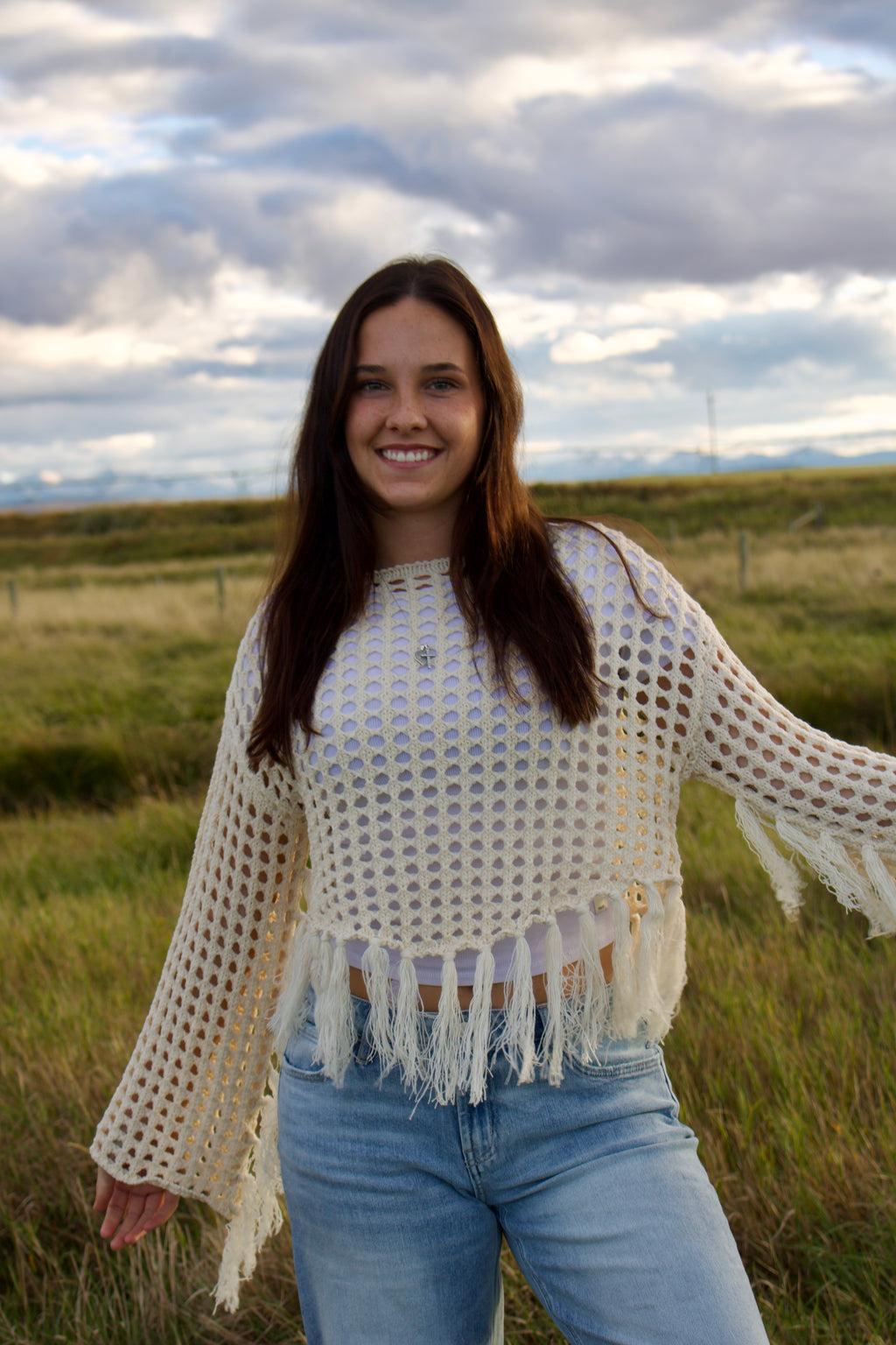 Campfire Fringe Knit