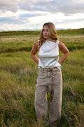 Rattlesnake Belted Jeans