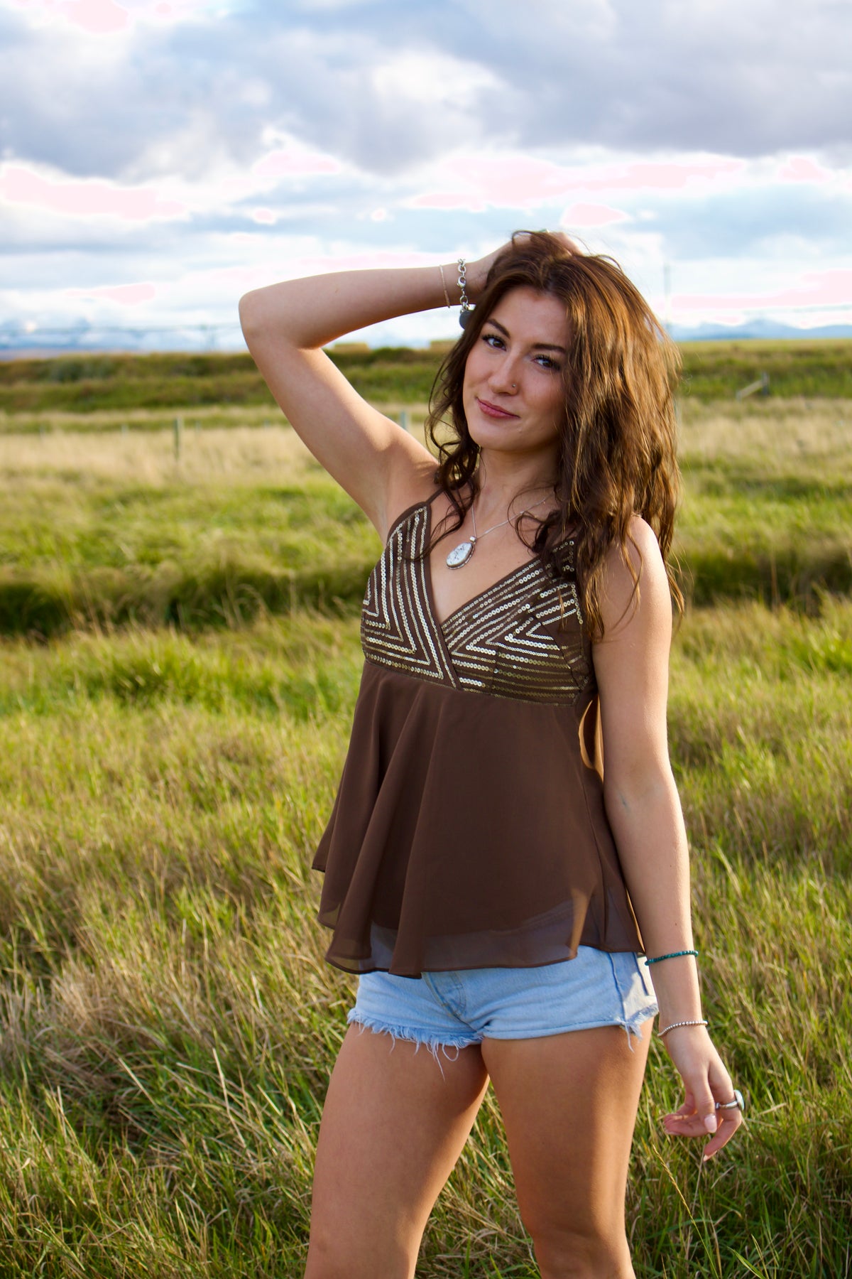 Silver Dollar Sequin Tank
