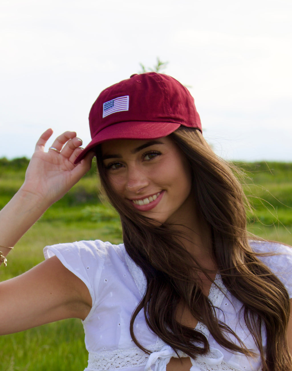 American Flag Patch Hat