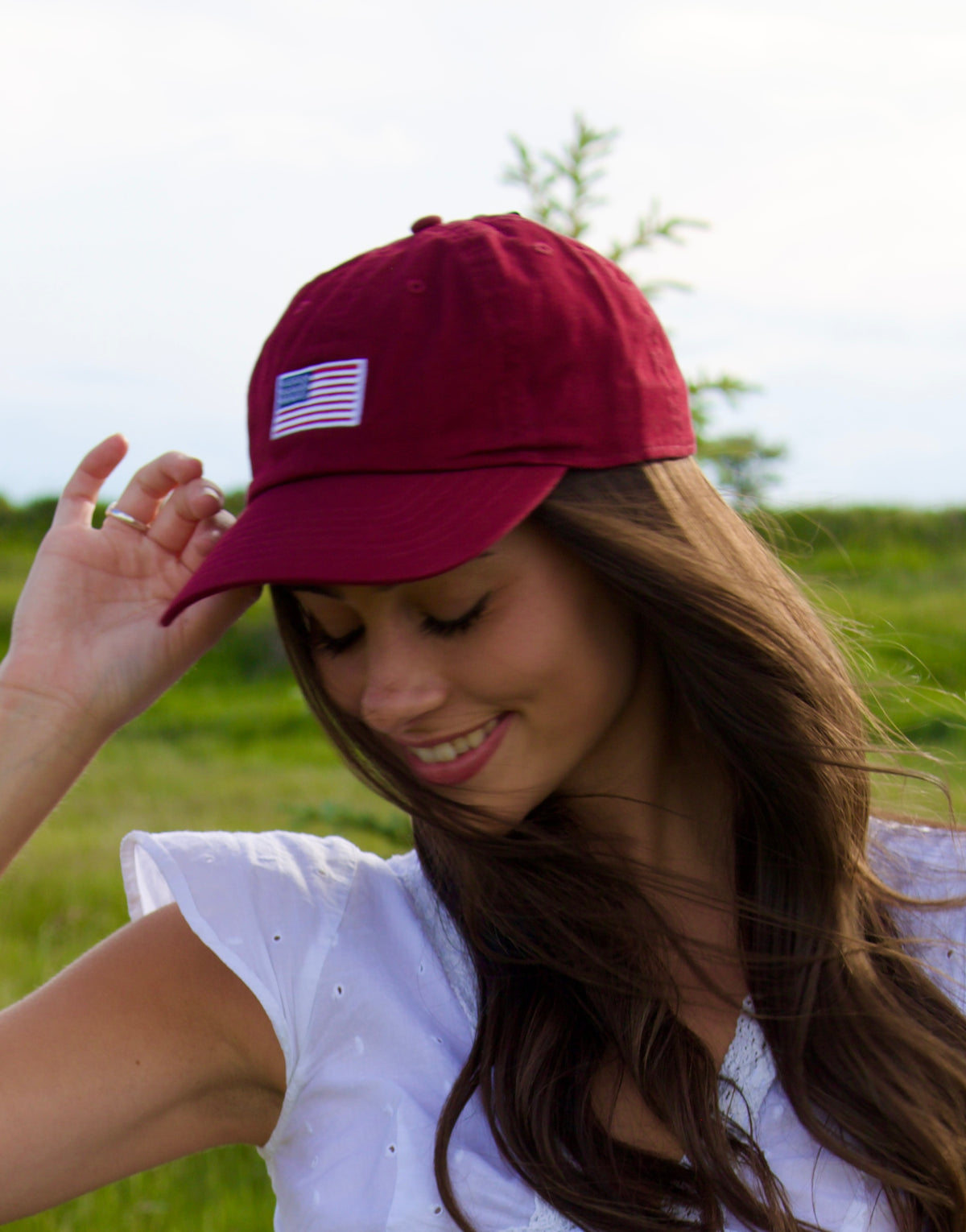 American Flag Patch Hat