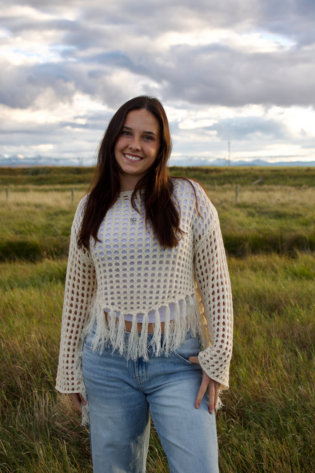 Campfire Fringe Knit