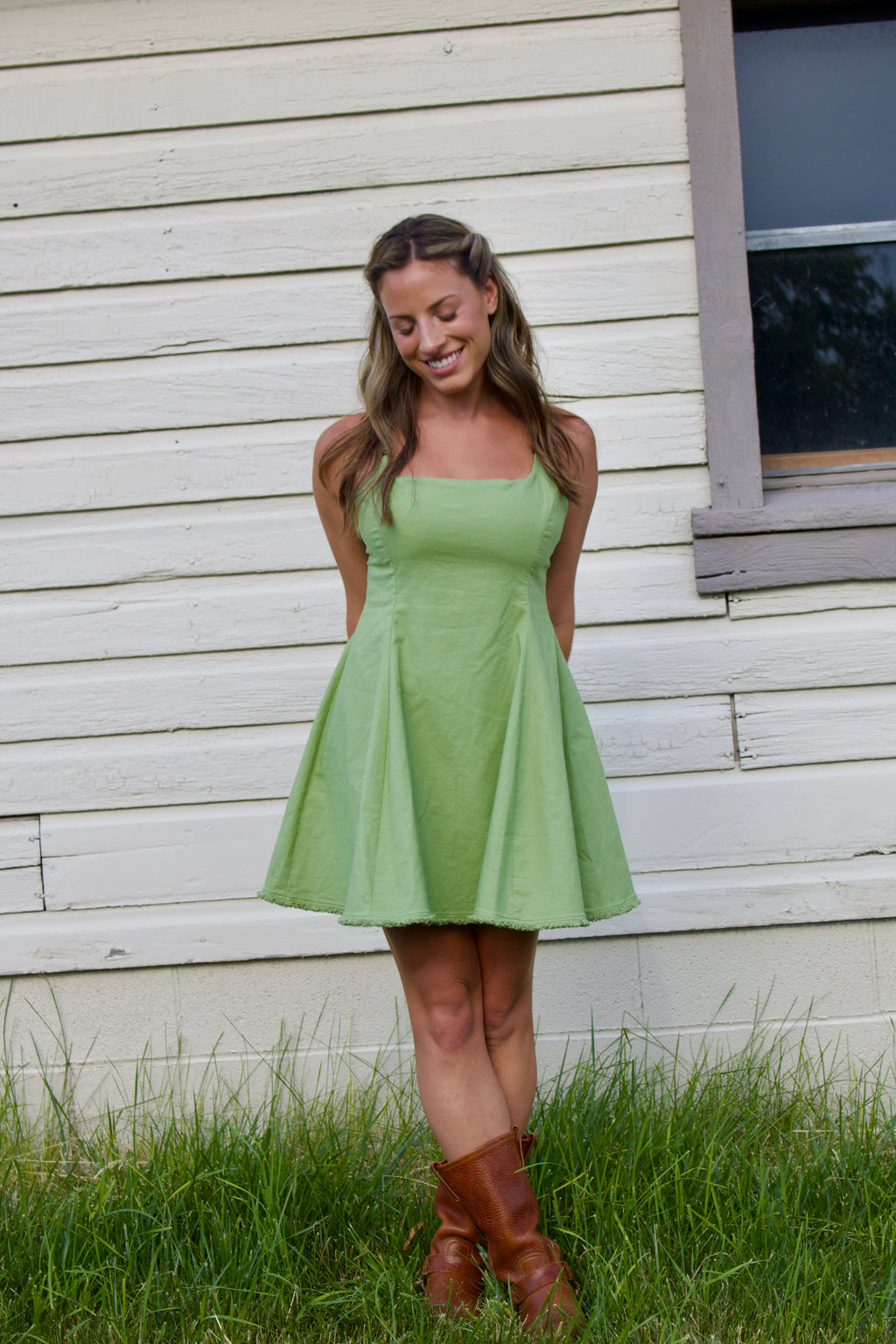 Olive Bead Dress