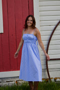 Blue Pin Stripe Dress