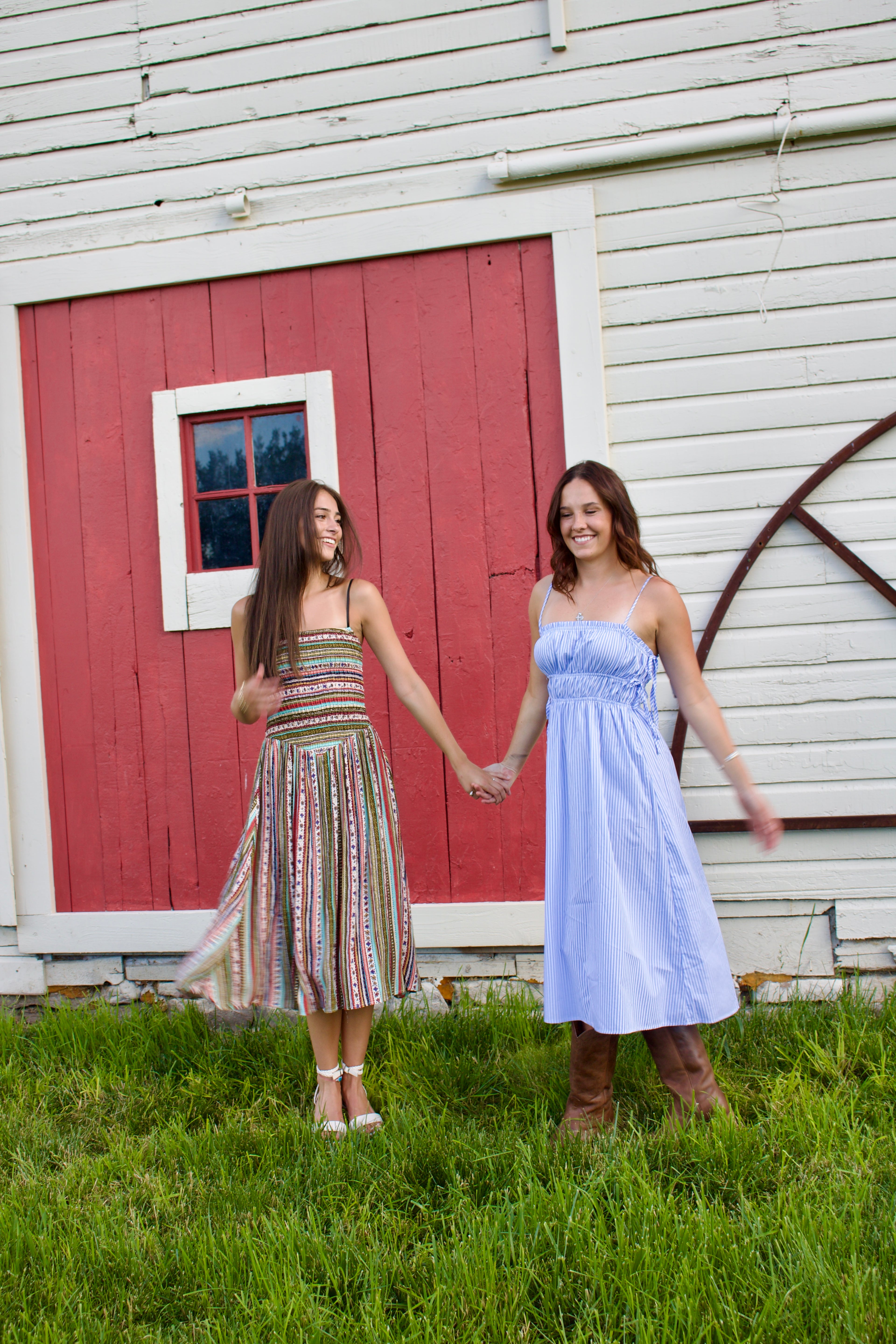 Blue Pin Stripe Dress