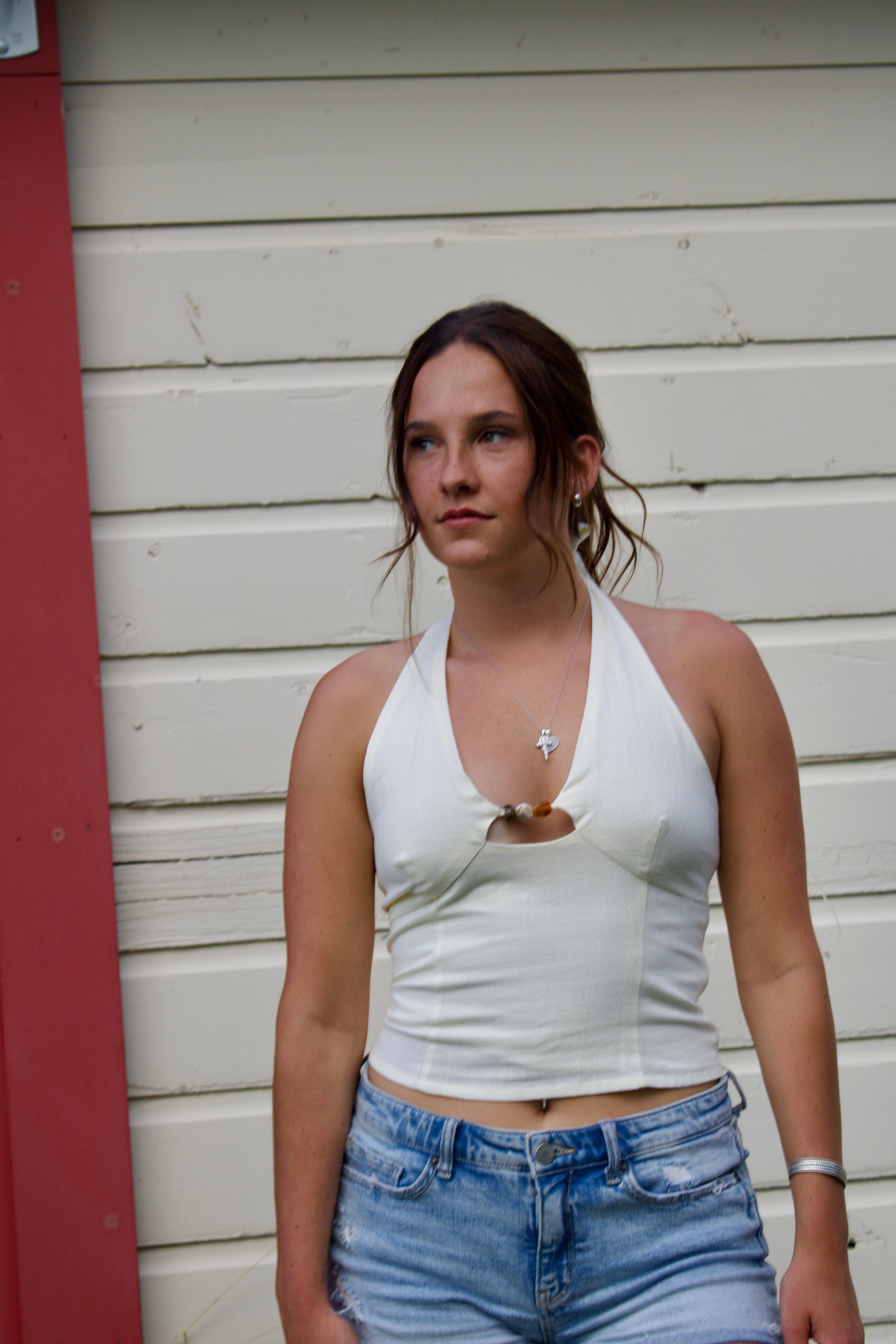 Stone Bead Halter Top