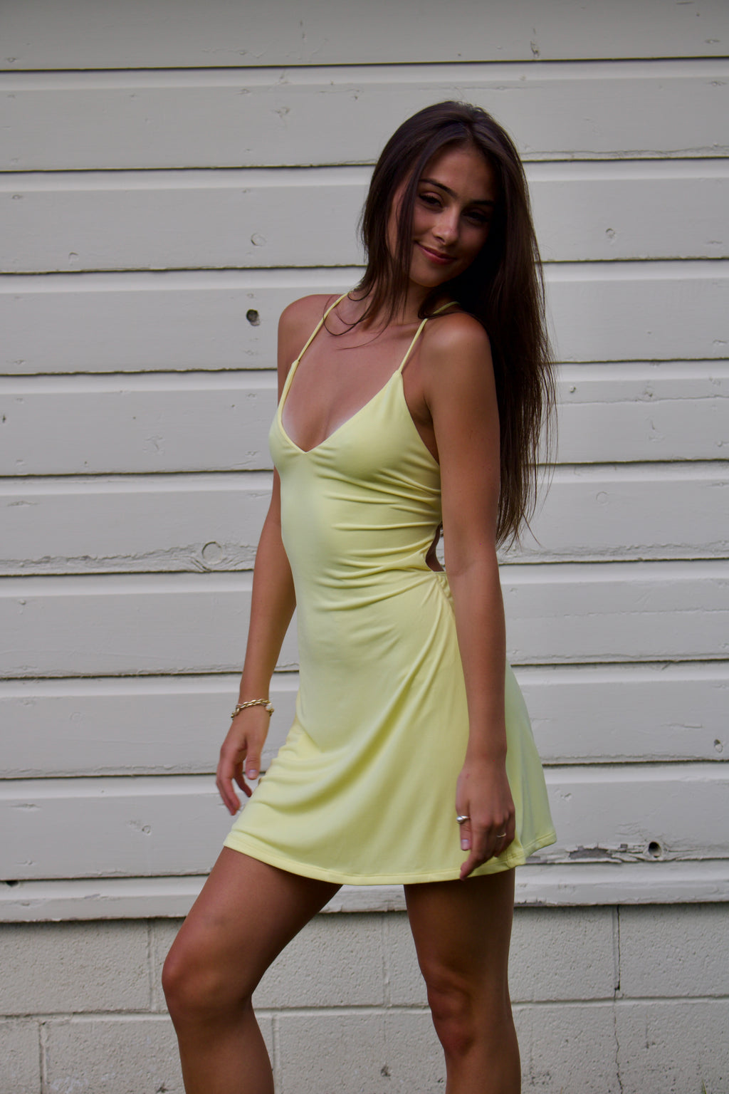 Sunshine Lace-Up Dress