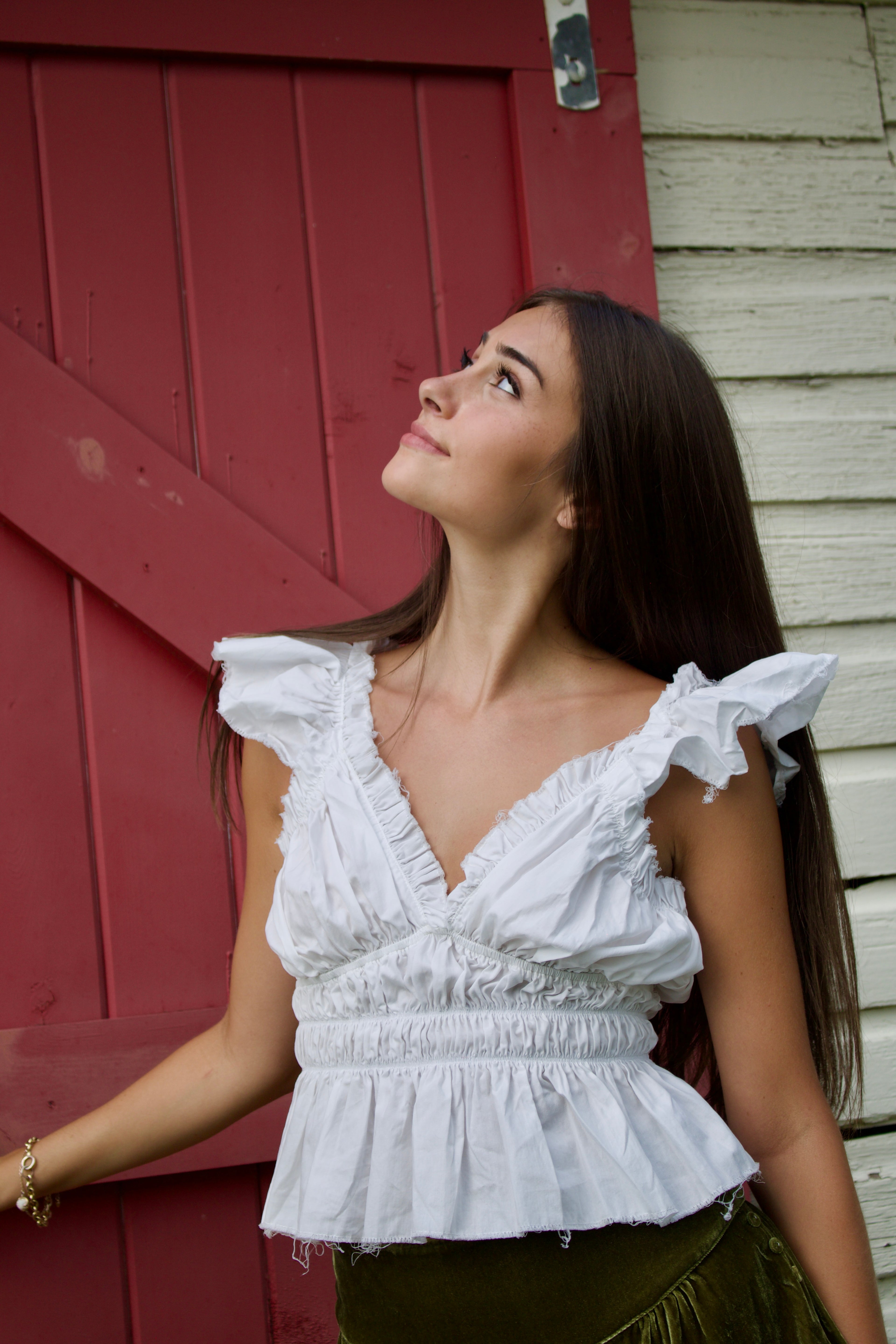 White Poplin Blouse