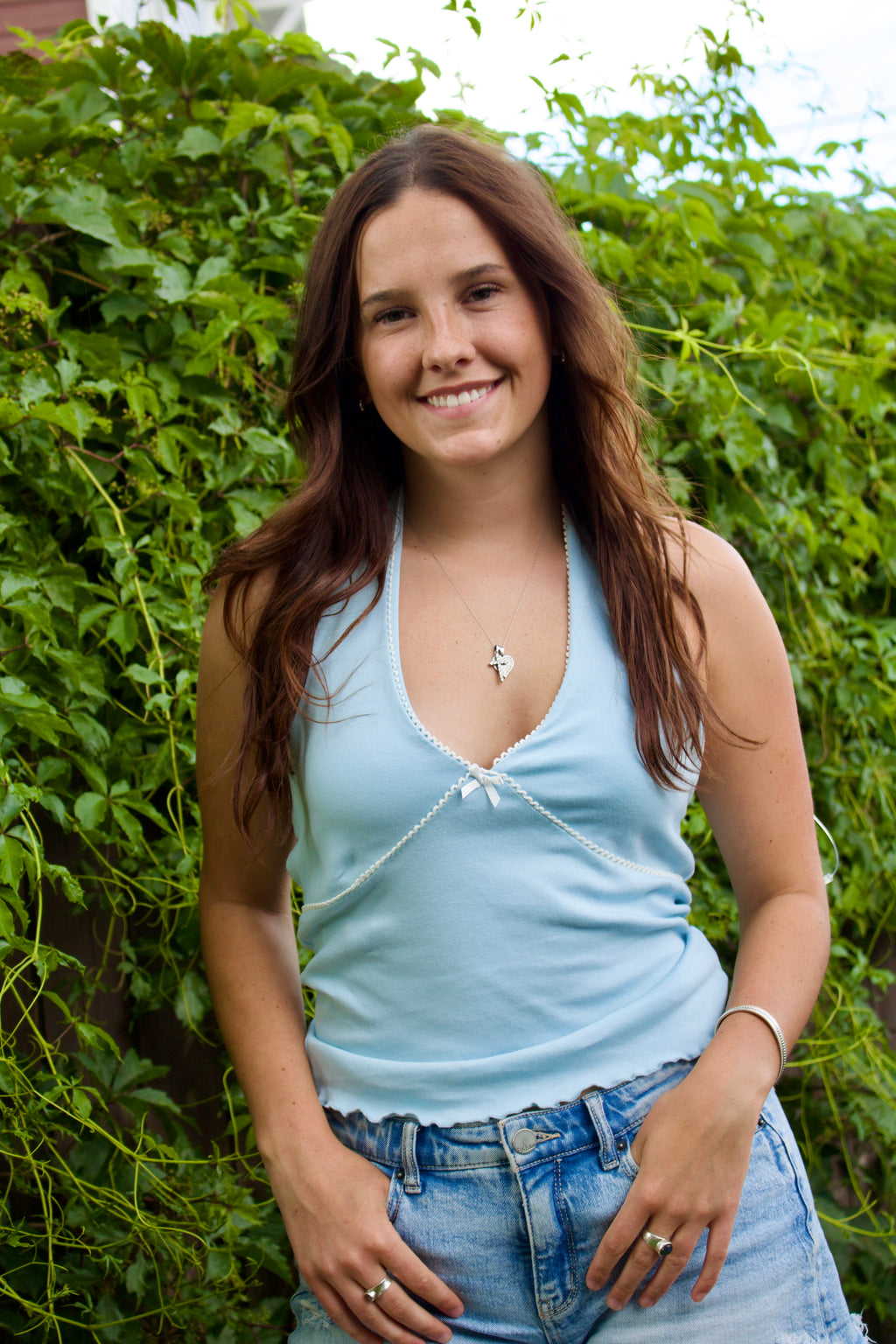 Baby Blue Halter Tank