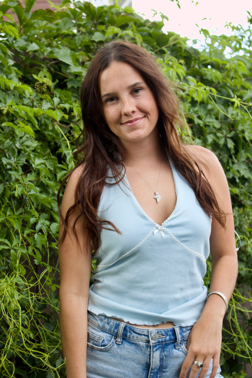 Baby Blue Halter Tank
