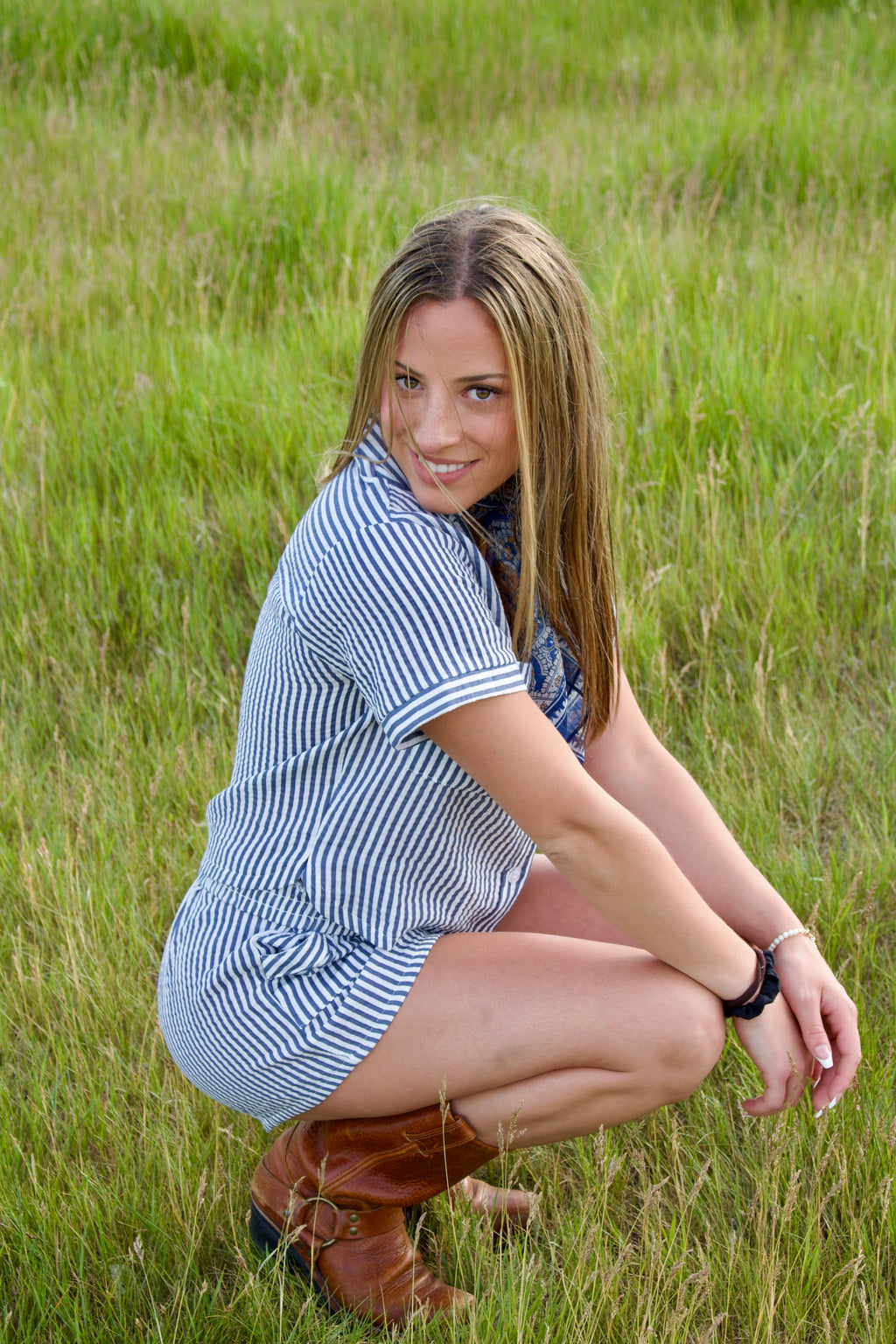 Navy Stripe Set