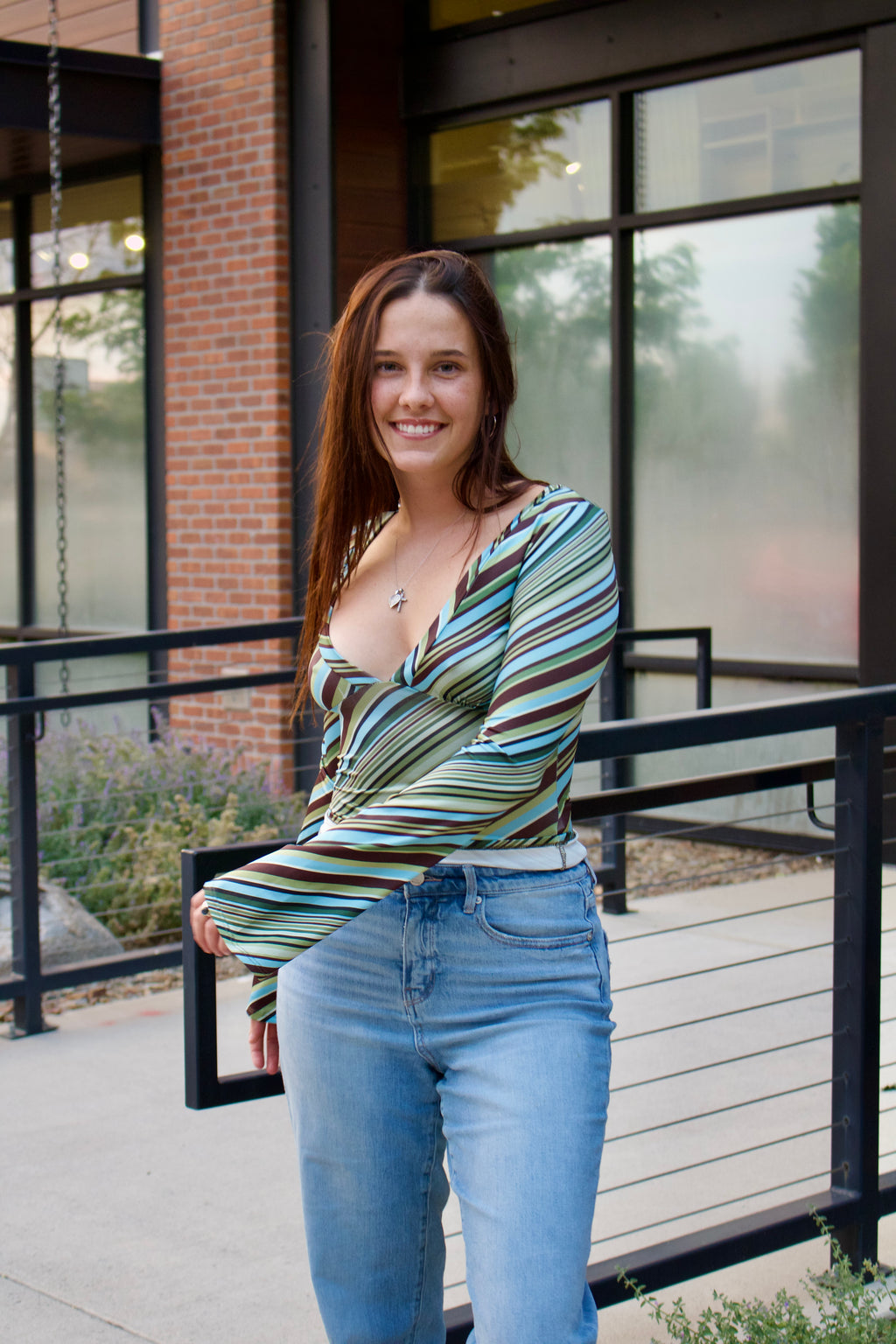 Ribbon Turquoise Top