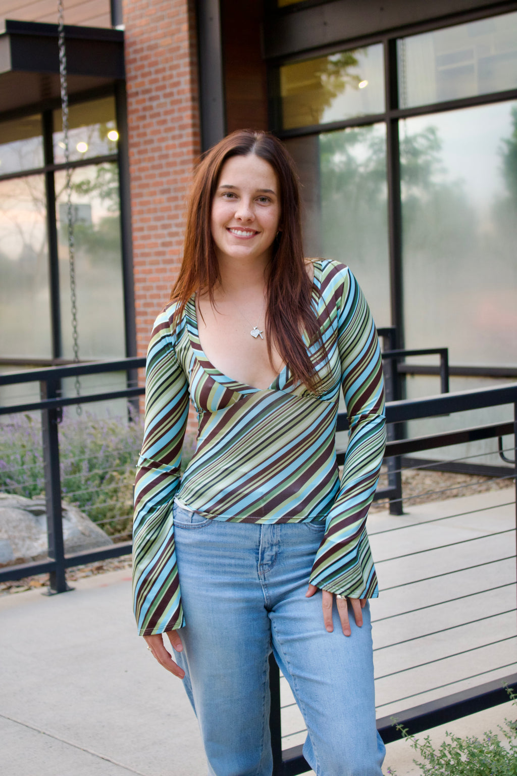 Ribbon Turquoise Top
